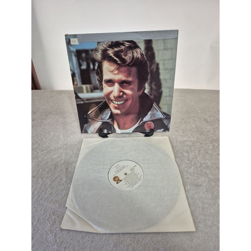 1976 Fonzie Favorites Happy Days TV Soundtrack LP Vinyl Record TVLP-177602RJ